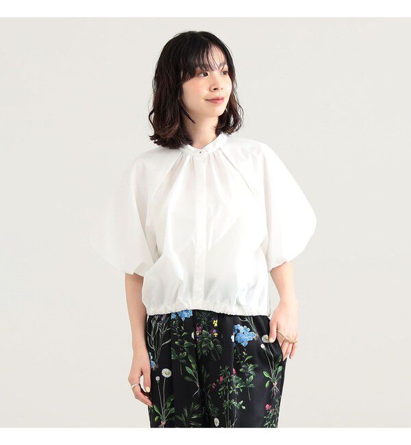 Demi-Luxe BEAMS 「ラグラン パフスリーブ ブラウス」|シャツ・ブラウス|WHITE