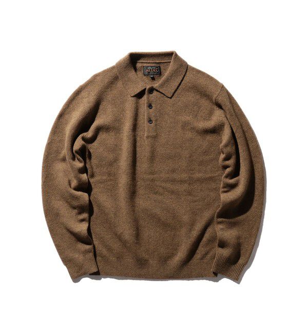 BEAMS PLUS「BEAMS PLUS / 9ゲージ ニット ポロ」|ポロシャツ|BROWN