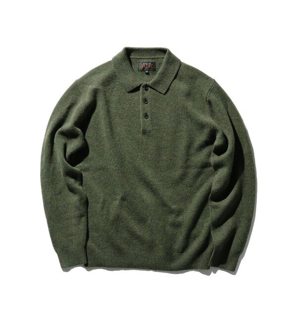 BEAMS PLUS「BEAMS PLUS / 9ゲージ ニット ポロ」|ポロシャツ|GREEN