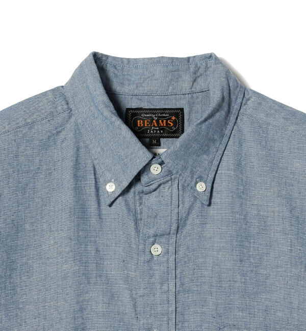 BEAMS「BEAMS PLUS / B.D. Pullover Short Sleeve Chambray」|シャツ・ブラウス|