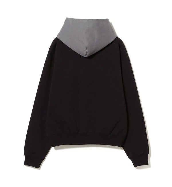 BEAMS「BEAMS｜Short Color-Block Hoodie｜裏毛 スウェット ヘビーウエイト｜ ワイドフィット カラーブロック 」|スウェット・ジャージ|