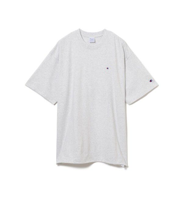 BEAMS「BEAMS｜【別注】Champion / Fake In T-Shirt｜オーバーサイズ｜チビロゴ｜ドライな着心地」|Tシャツ・カットソー|H.GRAY
