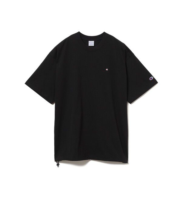 BEAMS「BEAMS｜【別注】Champion / Fake In T-Shirt｜オーバーサイズ｜チビロゴ｜ドライな着心地」|Tシャツ・カットソー|