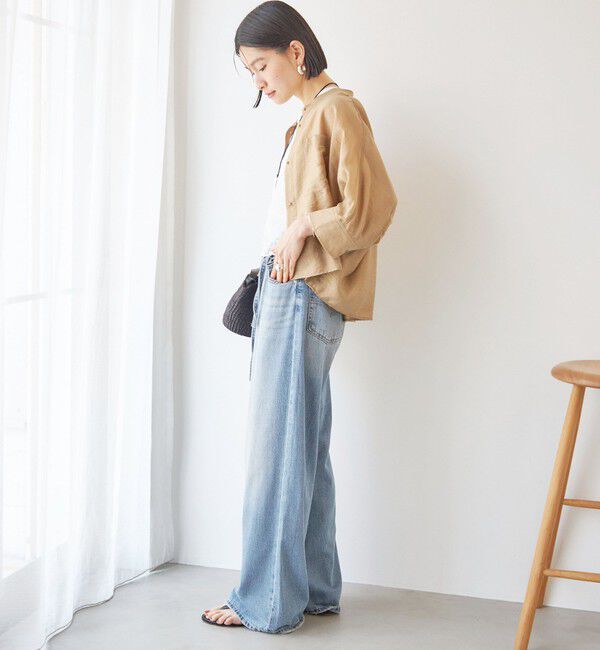 SHIPS for women「【実力派ベーシック】〈手洗い可能〉シルク混 シアー 羽織 シャツ」|シャツ・ブラウス|