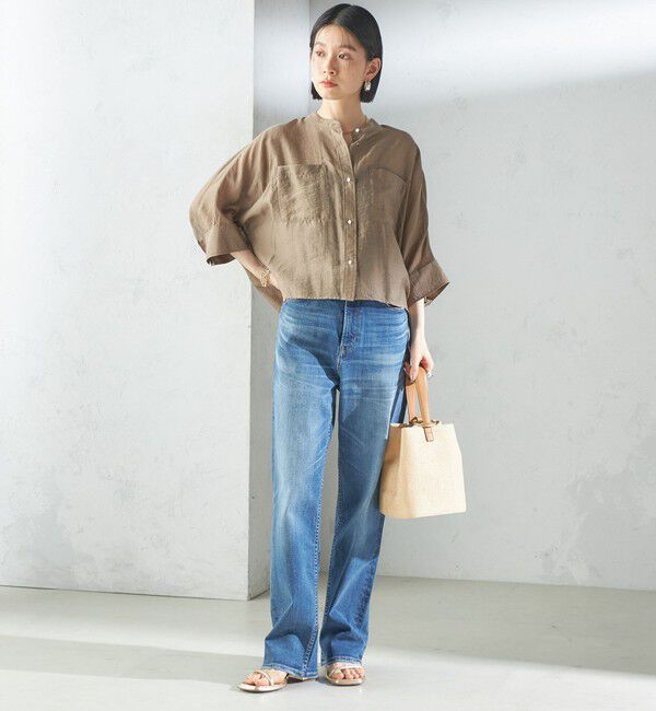 SHIPS for women「【実力派ベーシック】〈手洗い可能〉シルク混 シアー 羽織 シャツ」|シャツ・ブラウス|