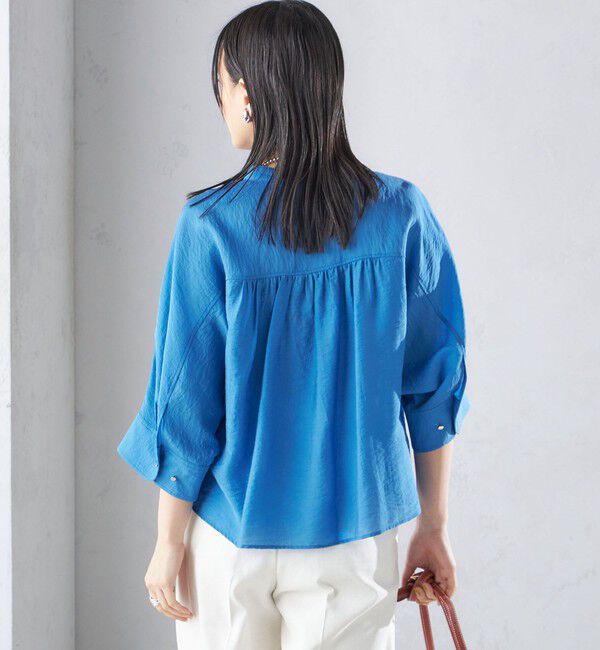 SHIPS for women「【実力派ベーシック】〈手洗い可能〉シルク混 シアー 羽織 シャツ」|シャツ・ブラウス|