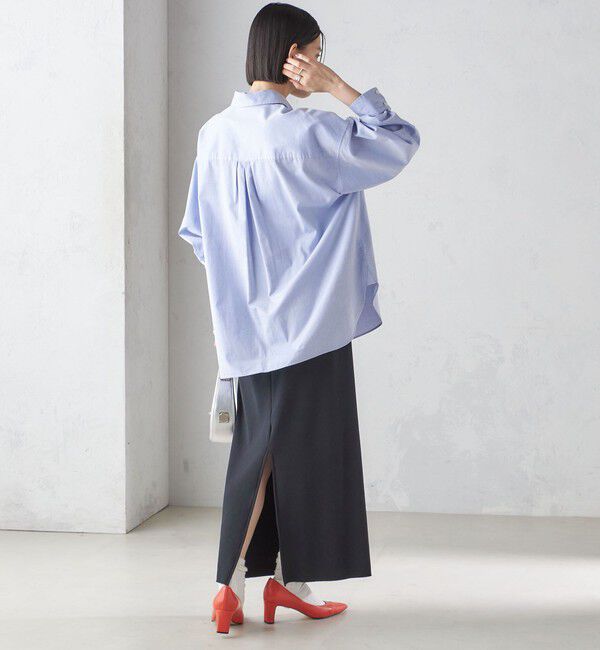 SHIPS for women「〈UVカット / 手洗い可能〉リブ ジャージー 2WAY ストレッチ スカート」|スカート|
