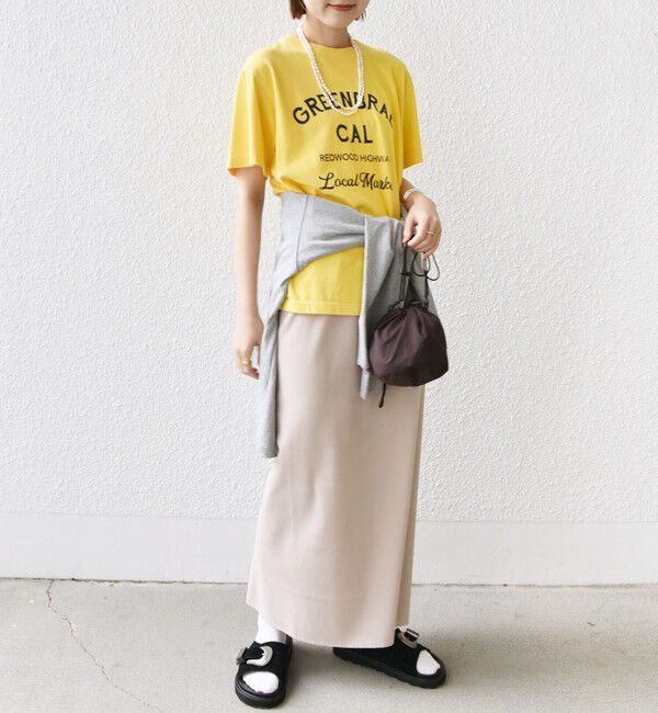 SHIPS for women「〈UVカット / 手洗い可能〉リブ ジャージー 2WAY ストレッチ スカート」|スカート|