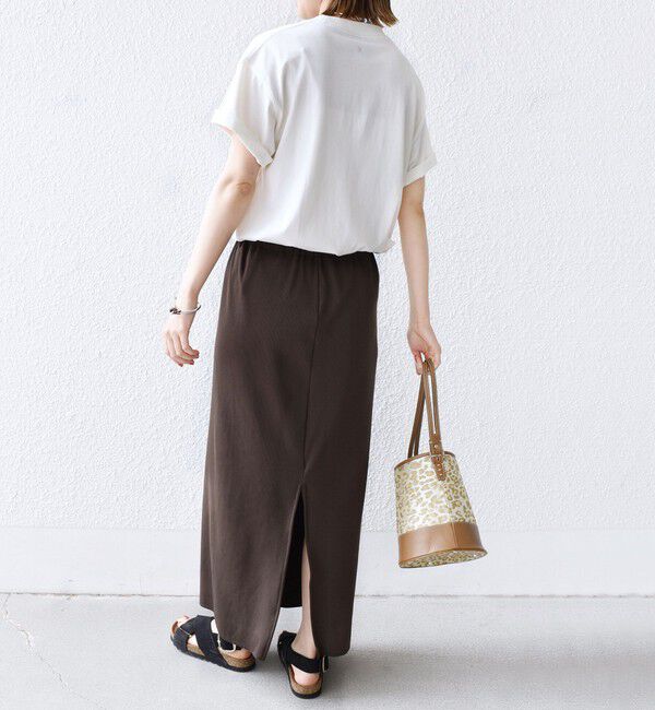 SHIPS for women「〈UVカット / 手洗い可能〉リブ ジャージー 2WAY ストレッチ スカート」|スカート|