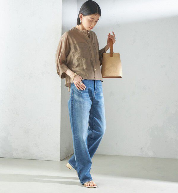 SHIPS for women「〈洗濯機可能〉ストレッチ ストレート デニム パンツ」|デニム|