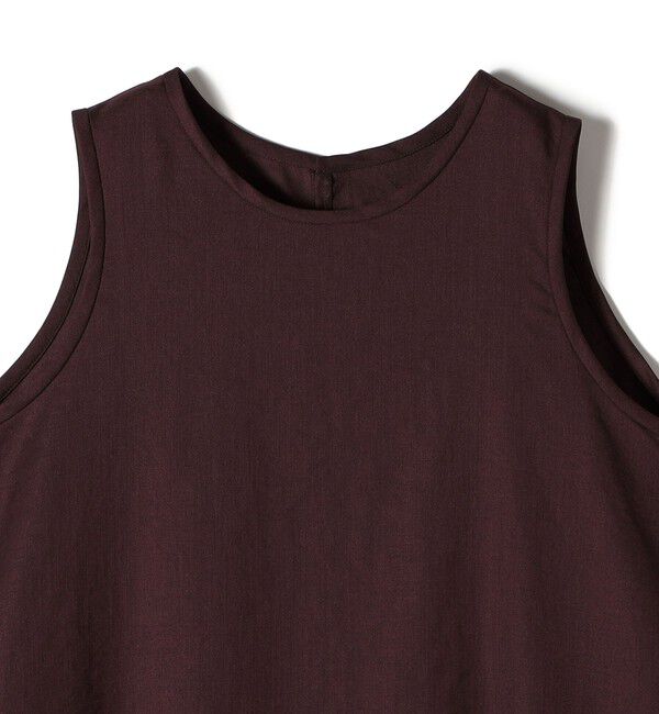 SHIPS for women「〈接触冷感/吸水速乾/防シワ〉ツイル ノースリーブ ベルト付き ワンピース」|ワンピース|