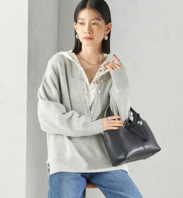 SHIPS for women「〈手洗い可能〉ウール カシミヤ 2WAY プルオーバー」|ニット・セーター|