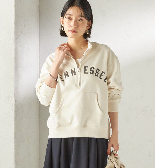 SHIPS for women「【SHIPS別注】TENNESSEE:〈洗濯機可能〉ハーフ ジップ スウェット」|スウェット・ジャージ|