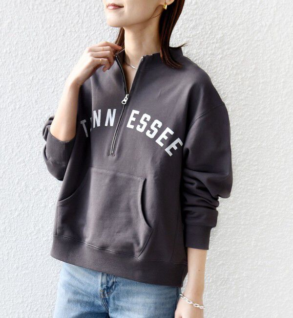 SHIPS for women「【SHIPS別注】TENNESSEE:〈洗濯機可能〉ハーフ ジップ スウェット」|スウェット・ジャージ|