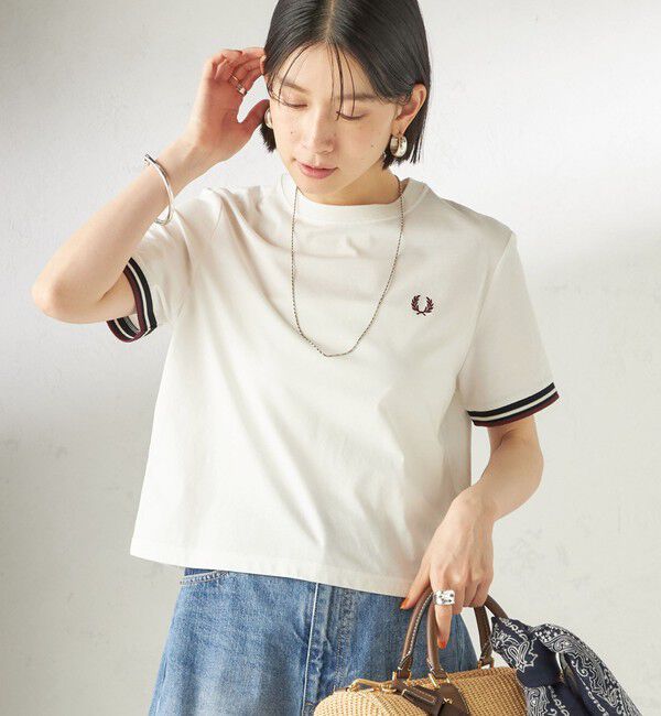 SHIPS for women「FRED PERRY:G2162 TIPPED T SHIRT」|Tシャツ・カットソー|