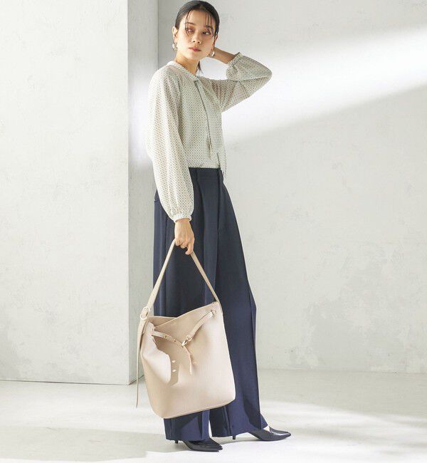 SHIPS for women「【WEB限定】ハトメ ベルト ワンショルダー バッグ M」|トートバッグ|