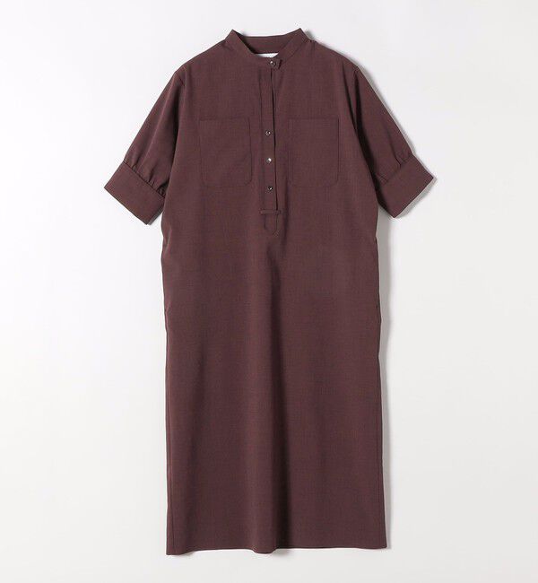 quaranciel「quaranciel:〈洗濯機可能〉CALCULO(R)使用 バンドカラー シャツ ワンピース」|ワンピース|