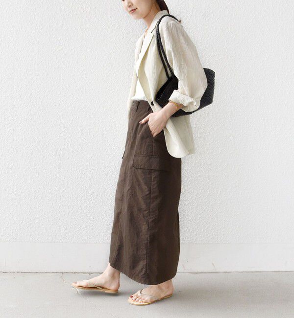 SHIPS for women「【SHIPS別注】GUNG HO:〈洗濯機可能〉SLD カーゴ スカート」|スカート|