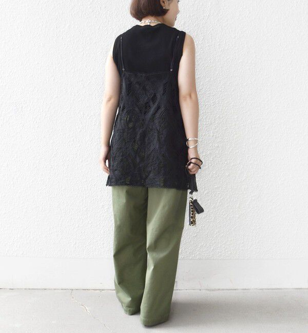SHIPS for women「〈手洗い可能〉刺繍 レース キャミソール」|キャミソール|