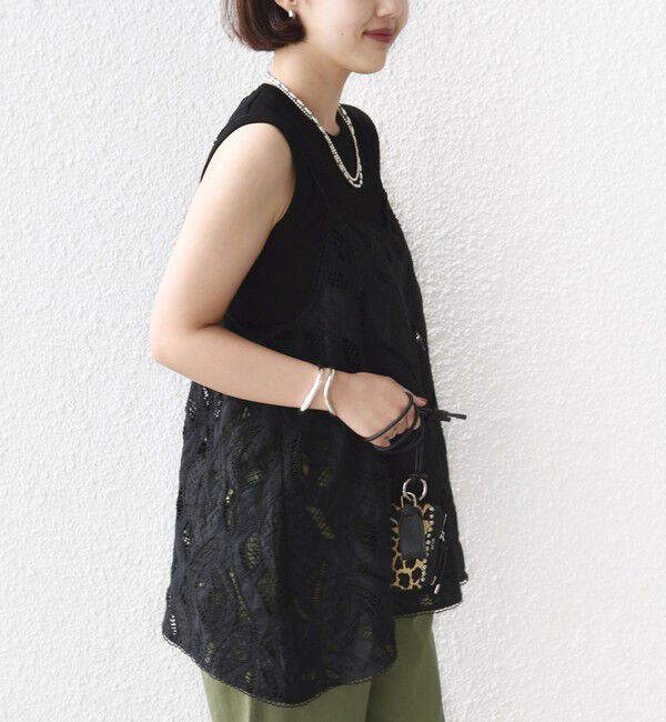 SHIPS for women「〈手洗い可能〉刺繍 レース キャミソール」|キャミソール|