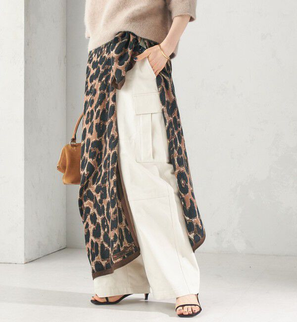 SHIPS for women「《予約》manipuri: 120*120 STOLE 26AW」|ストール|ブラウン