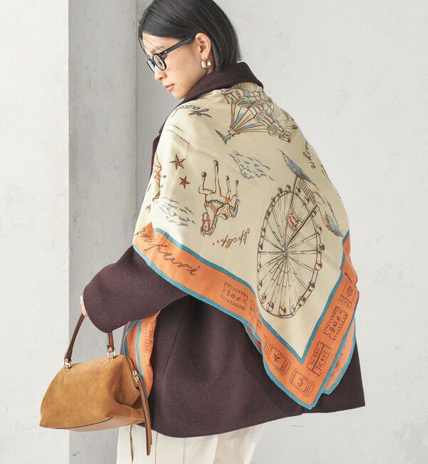 SHIPS for women「《予約》manipuri: 120*120 STOLE 26AW」|ストール|