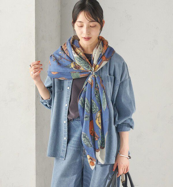 SHIPS for women「《予約》manipuri: 120*120 STOLE 26AW」|ストール|