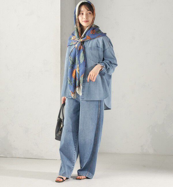 SHIPS for women「《予約》manipuri: 120*120 STOLE 26AW」|ストール|