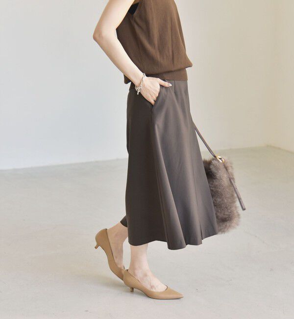 quaranciel「《予約》quaranciel:〈洗濯機可能〉Aライン ワイド ハーフ キュロット パンツ」|キュロット|