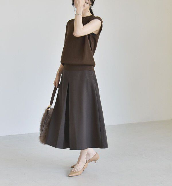 quaranciel「《予約》quaranciel:〈洗濯機可能〉Aライン ワイド ハーフ キュロット パンツ」|キュロット|