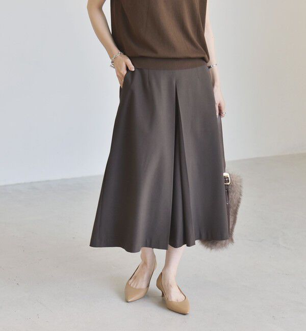 quaranciel「《予約》quaranciel:〈洗濯機可能〉Aライン ワイド ハーフ キュロット パンツ」|キュロット|