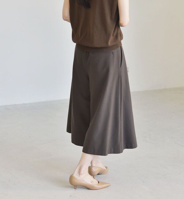 quaranciel「《予約》quaranciel:〈洗濯機可能〉Aライン ワイド ハーフ キュロット パンツ」|キュロット|