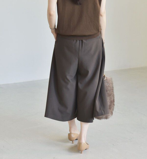 quaranciel「《予約》quaranciel:〈洗濯機可能〉Aライン ワイド ハーフ キュロット パンツ」|キュロット|