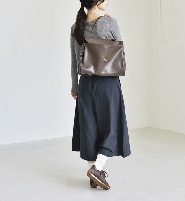 quaranciel「《予約》quaranciel:〈洗濯機可能〉Aライン ワイド ハーフ キュロット パンツ」|キュロット|