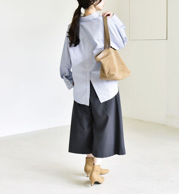 quaranciel「《予約》quaranciel:〈洗濯機可能〉Aライン ワイド ハーフ キュロット パンツ」|キュロット|