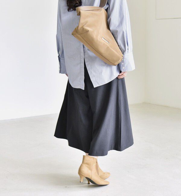 quaranciel「《予約》quaranciel:〈洗濯機可能〉Aライン ワイド ハーフ キュロット パンツ」|キュロット|