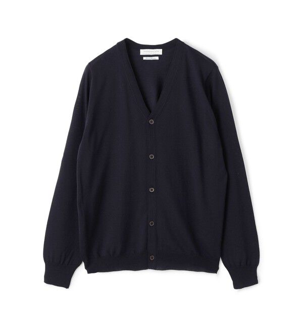TOMORROWLAND MENS「TOMORROWLAND tricot スーパーファインメリノウール Vネックカーディガン」|カーディガン|69 ネイビー