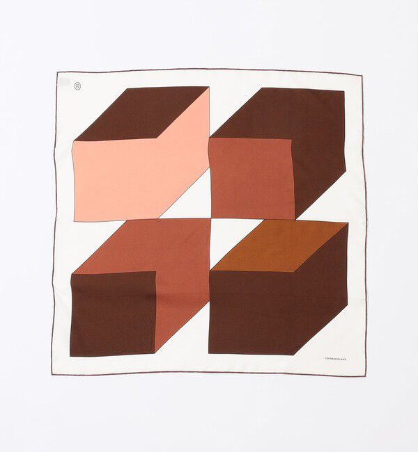TOMORROWLAND GOODS「ATELIER TOMORROW CUBE シルクスカーフ」|バンダナ・スカーフ|