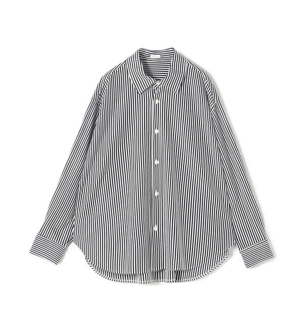GALERIE VIE「シルキーコットン ショートレングスシャツ」|シャツ・ブラウス|64 ネイビー系