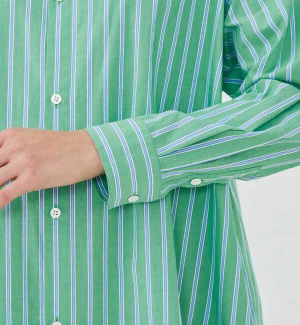 GALERIE VIE「ストライプブロード ロングシャツワンピース」|ワンピース|