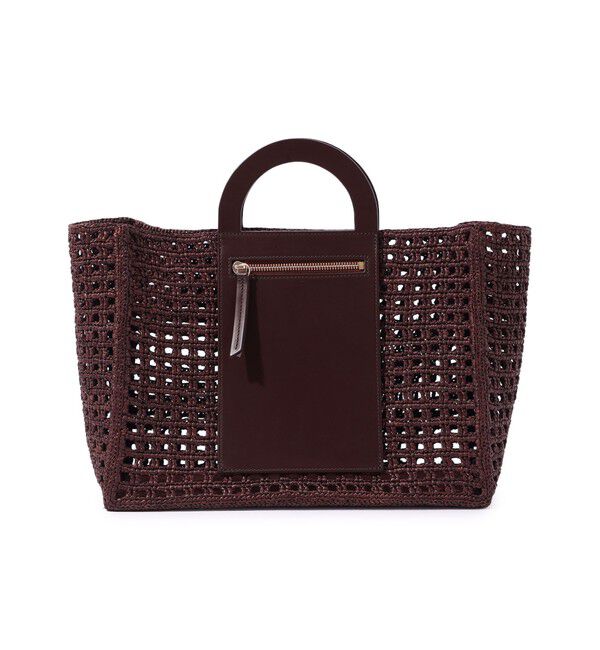 TOMORROWLAND GOODS「KALOES ANAKAO M ハンドバッグ」|かごバッグ|47 ブラウン