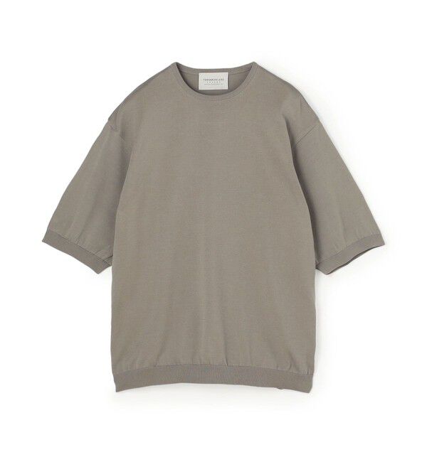 TOMORROWLAND MENS「TOMORROWLAND tricot コットンニットTシャツ」|ニット・セーター|13 グレージュ
