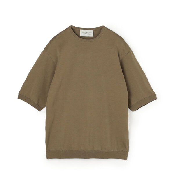 TOMORROWLAND MENS「TOMORROWLAND tricot コットンニットTシャツ」|ニット・セーター|43 カーキ