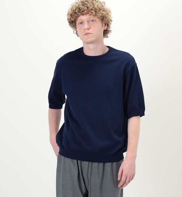 TOMORROWLAND MENS「TOMORROWLAND tricot コットンニットTシャツ」|ニット・セーター|