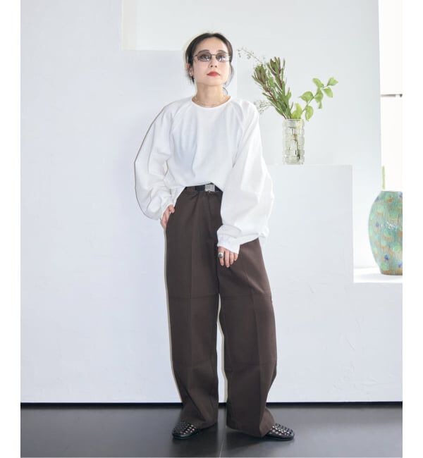  「《予約》[THE MOOD] パフスリーブ ロンTEE：カットソー」|Tシャツ・カットソー|