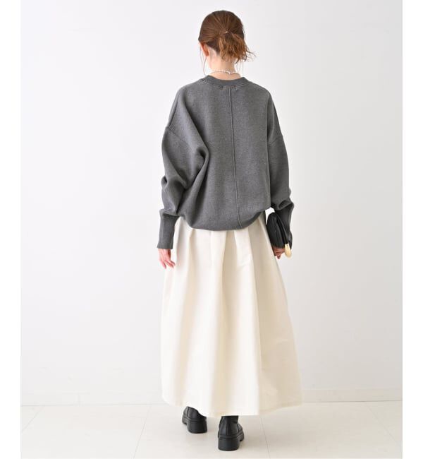 SLOBE IENA「《WEB限定/追加予約》オーバーサイズ スウェットライクニット」|ニット・セーター|