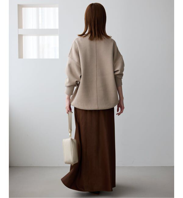 SLOBE IENA「《WEB限定/追加予約》オーバーサイズ スウェットライクニット」|ニット・セーター|