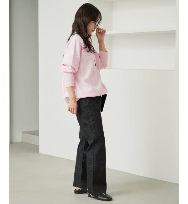SLOBE IENA「《WEB限定/追加予約》オーバーサイズ スウェットライクニット」|ニット・セーター|