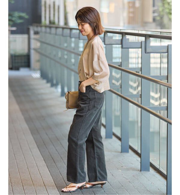 IENA「BLACK サマーコールパンツ」|その他|