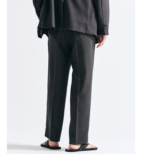 417 EDIFICE「【EVALET / エバレット】メッシュ 2タックパンツ "セットアップ着用可能"」|スラックス|